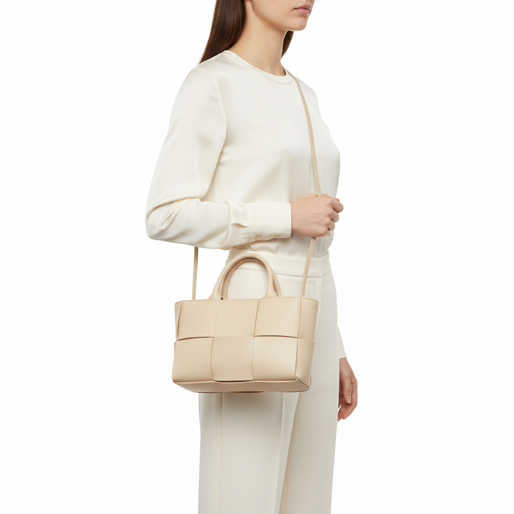 BOTTEGA VENETA – Arco Leather Shoulder Bag – Pink –