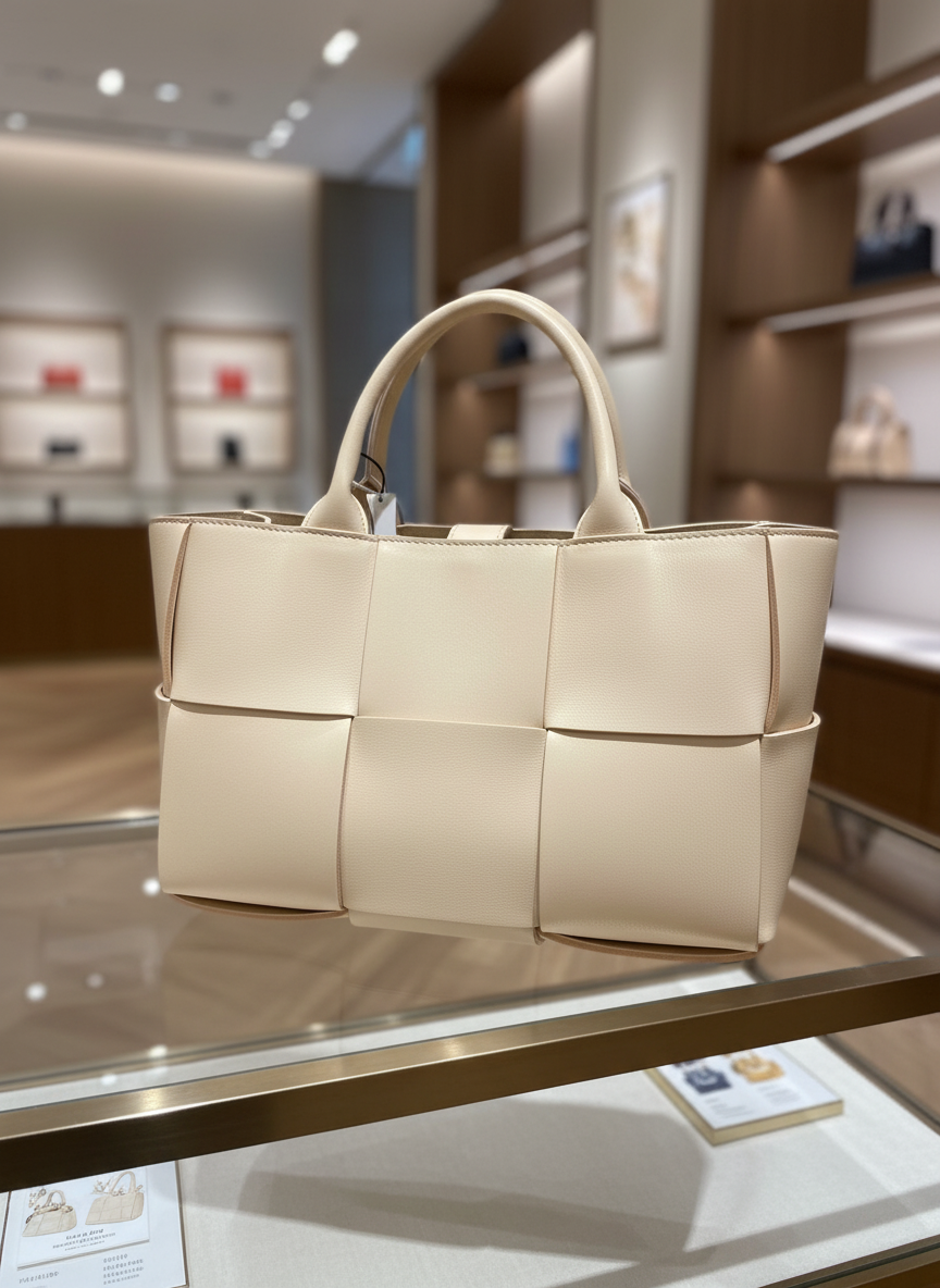 BOTTEGA VENETA – Arco Leather Shoulder Bag – Pink –