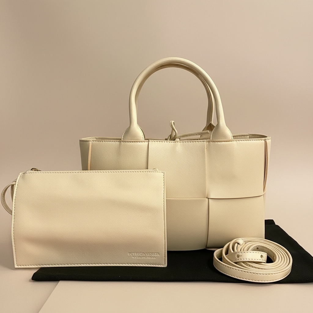 BOTTEGA VENETA – Arco Leather Shoulder Bag – Pink –