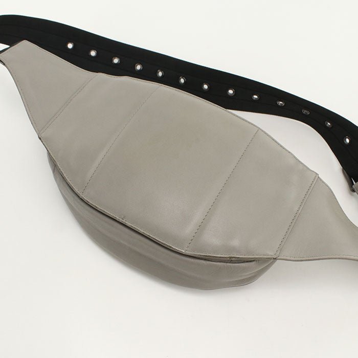 BOTTEGA VENETA – Belt Bag – Intrecciato Leather Body Bag – Model No. 520425 – Tomas Maier – Circa 2015 – Gray – 100% Authentic Pre - Owned - LLUXE.CA