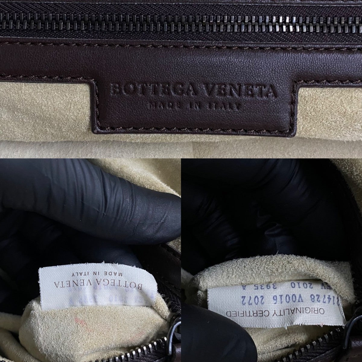 Bottega Veneta by Tomas Maier Intrecciato Tote Bag in Dark Brown Leather – Italy, Circa 2010s – Pre - Owned, 100% Authentic (Genuine) Item No.250409kmk1017 - 5 - LLUXE.CA