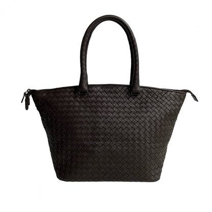 Bottega Veneta by Tomas Maier Intrecciato Tote Bag in Dark Brown Leather – Italy, Circa 2010s – Pre - Owned, 100% Authentic (Genuine) Item No.250409kmk1017 - 5 - LLUXE.CA