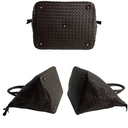 Bottega Veneta by Tomas Maier Intrecciato Tote Bag in Dark Brown Leather – Italy, Circa 2010s – Pre - Owned, 100% Authentic (Genuine) Item No.250409kmk1017 - 5 - LLUXE.CA