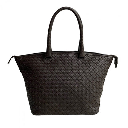 Bottega Veneta by Tomas Maier Intrecciato Tote Bag in Dark Brown Leather – Italy, Circa 2010s – Pre - Owned, 100% Authentic (Genuine) Item No.250409kmk1017 - 5 - LLUXE.CA