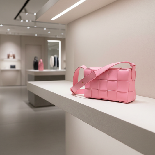 Bottega Veneta Cassette Bag in Pink Nappa Leather –
