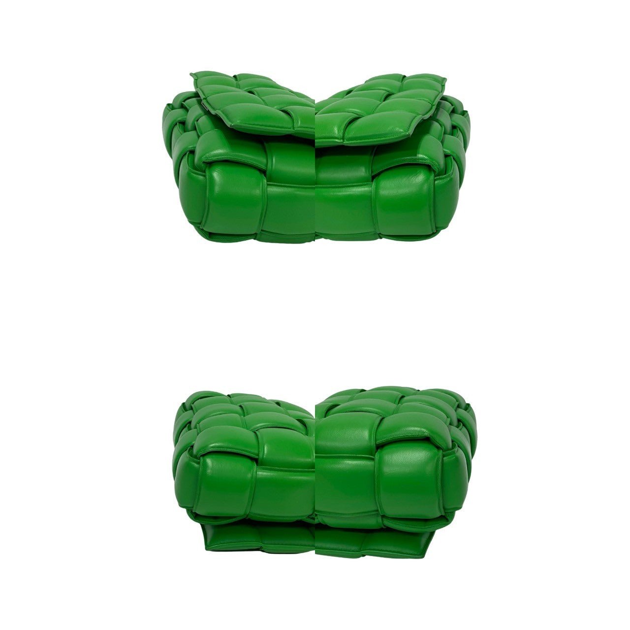 Bottega Veneta Padded Cassette Bag in Green Leather, 2021, Designed by Daniel Lee, Made in Italy – 100% Authentic Pre - Owned Item No. 6sbe - wz397620 - LLUXE.CA