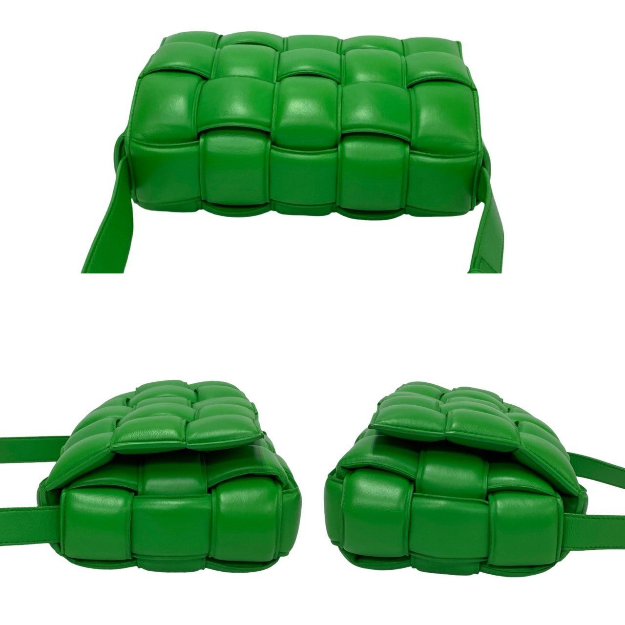 Bottega Veneta Padded Cassette Bag in Green Leather, 2021, Designed by Daniel Lee, Made in Italy – 100% Authentic Pre - Owned Item No. 6sbe - wz397620 - LLUXE.CA