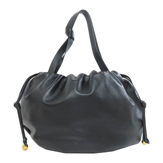 Bottega Veneta Vintage 75708019 Drawstring Bag Calfskin Black | Tomas Maier Era circa 2015 | 100% Authentic Pre - Owned Made in Italy - LLUXE.CA