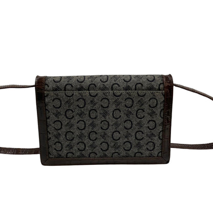 CELINE Macadam Triomphe Logo Crossbody Bag in Coated Canvas & Leather (Vintage, Circa 1990s, Designer: Michael Kors – Macadam Collection) – Pre - Owned, 100% Authentic Item No. 733d732 - 19079 - LLUXE.CA