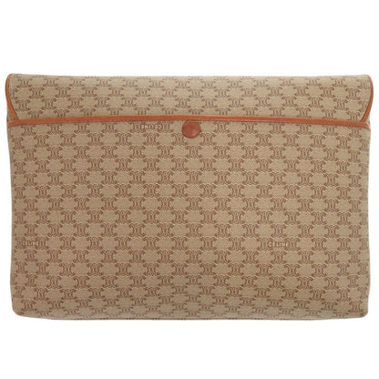 CELINE – Shoulder Bag – Macadam – Beige PVC & Leather – Michael Kors Era – Circa 2003–2008 – 100% Authentic Pre - Owned - LLUXE.CA
