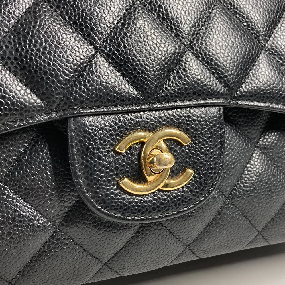 CHANEL Classic Flap Bag G - 241225 - 13 in Black Caviar Leather with Matelassé Quilting (30 cm, Circa 2012 – Vintage) by Karl Lagerfeld – Pre - Owned, 100% Authentic (Genuine) - LLUXE.CA