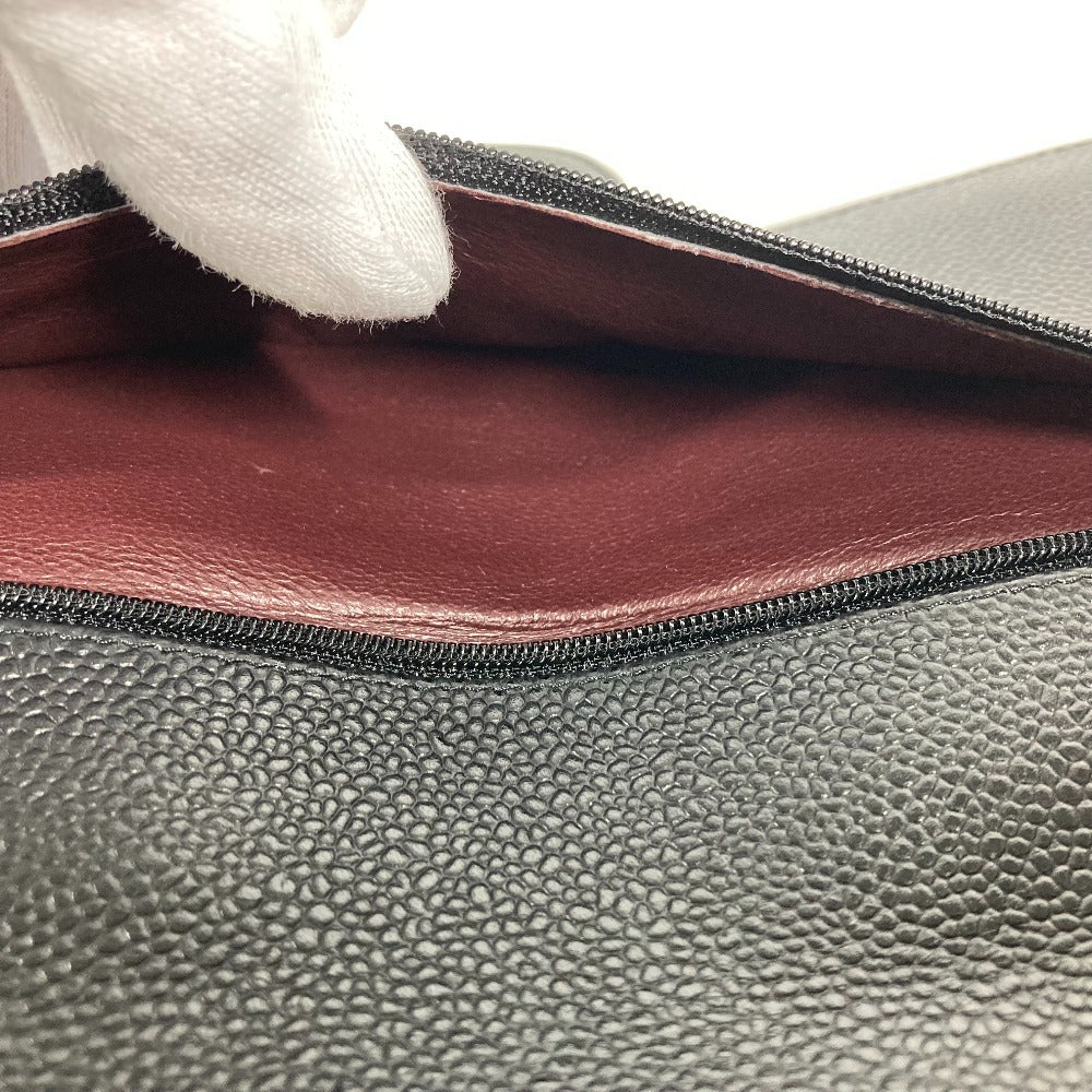 CHANEL Classic Flap Bag G - 241225 - 13 in Black Caviar Leather with Matelassé Quilting (30 cm, Circa 2012 – Vintage) by Karl Lagerfeld – Pre - Owned, 100% Authentic (Genuine) - LLUXE.CA