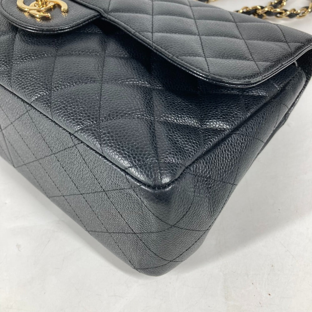 CHANEL Classic Flap Bag G - 241225 - 13 in Black Caviar Leather with Matelassé Quilting (30 cm, Circa 2012 – Vintage) by Karl Lagerfeld – Pre - Owned, 100% Authentic (Genuine) - LLUXE.CA