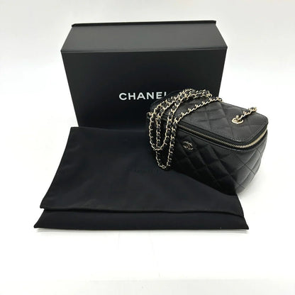 CHANEL – Matrasse Vanity Shoulder Bag – Model No. AP1341 – COCO Mark – Caviar Skin – Black – Late - 1990s (c. 1996–1997) – Karl Lagerfeld Era – 100% Authentic Pre - Owned - LLUXE.CA