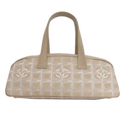 CHANEL – New Travel Line Handbag – Beige Nylon Jacquard – Karl Lagerfeld – 1999 – 100% Authentic Pre - Owned - LLUXE.CA