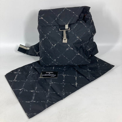 CHANEL Old Travel Line Backpack wMN - 241222 - 13 in Black Nylon – From the Ligne de Voyage Collection by Karl Lagerfeld (Circa Early 2000s) – Pre - Owned in Excellent Condition, 100% Authentic - LLUXE.CA