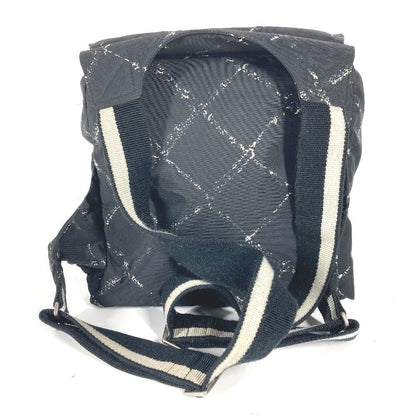 CHANEL Old Travel Line Backpack wMN - 241222 - 13 in Black Nylon – From the Ligne de Voyage Collection by Karl Lagerfeld (Circa Early 2000s) – Pre - Owned in Excellent Condition, 100% Authentic - LLUXE.CA