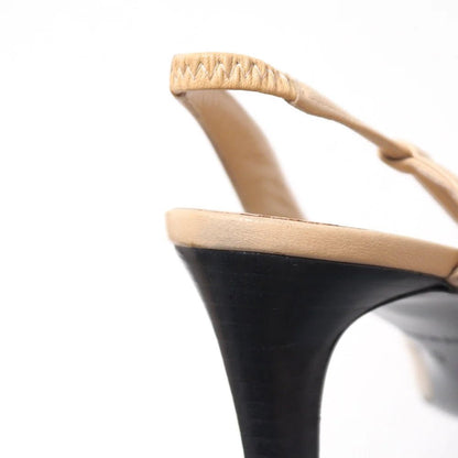 CHANEL – Pumps – Beige with Black Cap Toe – Karl Lagerfeld – Circa 2017 – 100% Authentic Pre - Owned - LLUXE.CA