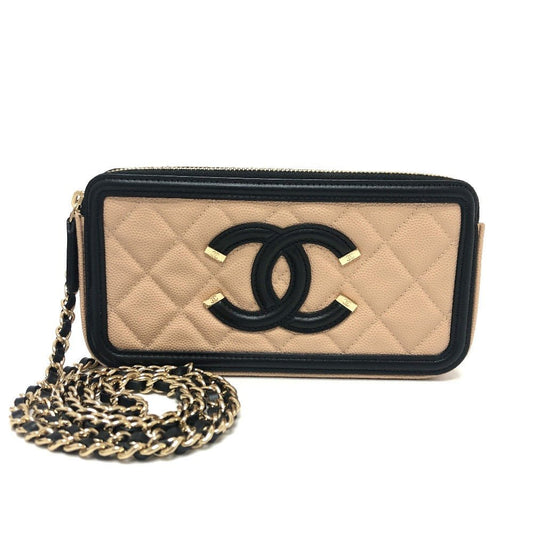 CHANEL – Wallet on Chain / CC Filigree – Model No. A84450 – Karl Lagerfeld – 2019 – 100% Authentic Pre - Owned Item No.: 31782 - 24723 - 5 - LLUXE.CA