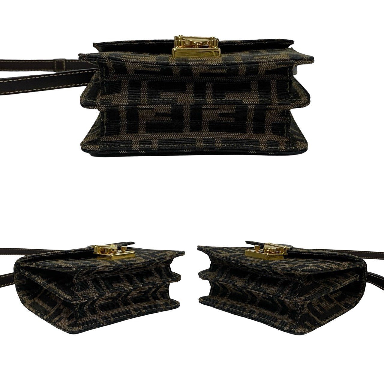 FENDI Mini, Zucca FF Pattern Pre Owned 100% Authentic (Genuine) - LLUXE.CA