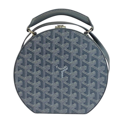 Goyard 504138 Alto Hat Box Trunk Bag in Goyardine Herringbone Canvas – Pre - Owned, 100% Authentic (Genuine), Circa 2010, Vintage, Designed by Pierre - François Martin - LLUXE.CA