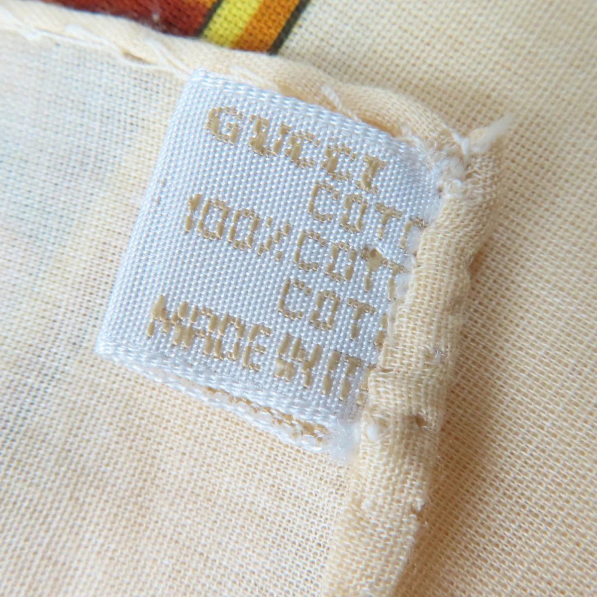 GUCCI – 100% Cotton Stall – Modern Creative Director Era (2006–2025) – Made in Italy – 100% Authentic Pre - Owned - LLUXE.CA