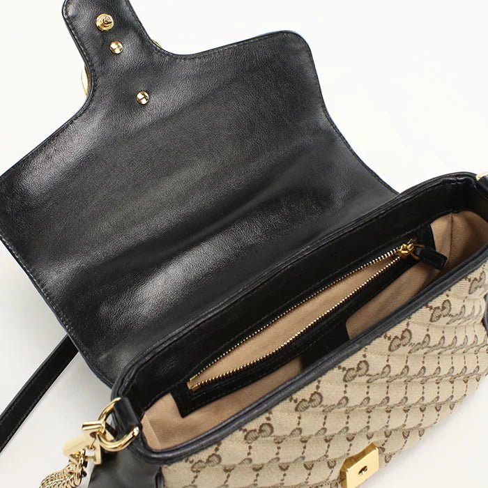 GUCCI – GG Marmont 2 - Way Shoulder / Top Handle Bag – Model No. 498110 – Alessandro Michele – 2018 – 100% Authentic Pre - Owned - LLUXE.CA