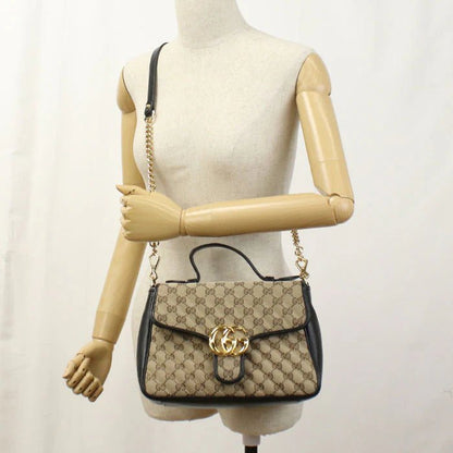GUCCI – GG Marmont 2 - Way Shoulder / Top Handle Bag – Model No. 498110 – Alessandro Michele – 2018 – 100% Authentic Pre - Owned - LLUXE.CA