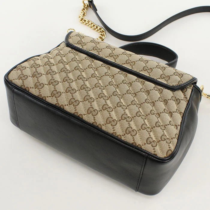GUCCI – GG Marmont 2 - Way Shoulder / Top Handle Bag – Model No. 498110 – Alessandro Michele – 2018 – 100% Authentic Pre - Owned - LLUXE.CA