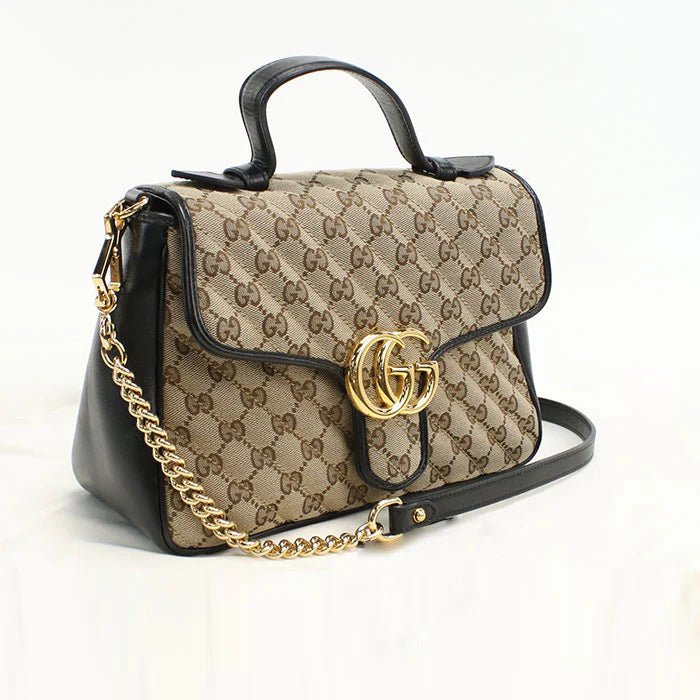 GUCCI – GG Marmont 2 - Way Shoulder / Top Handle Bag – Model No. 498110 – Alessandro Michele – 2018 – 100% Authentic Pre - Owned - LLUXE.CA
