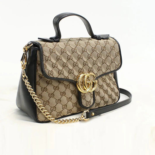 GUCCI – GG Marmont 2 - Way Shoulder / Top Handle Bag – Model No. 498110 – Alessandro Michele – 2018 – 100% Authentic Pre - Owned - LLUXE.CA