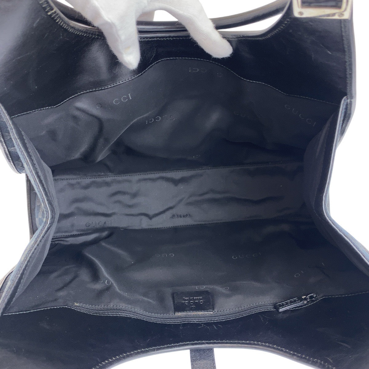 GUCCI Jackie Shoulder Bag 002 1066 – Early 2000s Jackie Revival Collection by Tom Ford – Black GG Canvas, Silver Hardware – 100% Authentic Pre - Owned, A Rank, Made in Italy - LLUXE.CA