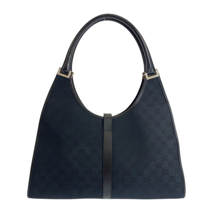GUCCI Jackie Shoulder Bag 002 1066 – Early 2000s Jackie Revival Collection by Tom Ford – Black GG Canvas, Silver Hardware – 100% Authentic Pre - Owned, A Rank, Made in Italy - LLUXE.CA