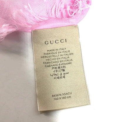 GUCCI – Shawl – Model No. 663676 – GG Logo Flora – Silk & Rayon – Alessandro Michele – 2022 – 100% Authentic Pre - Owned - LLUXE.CA