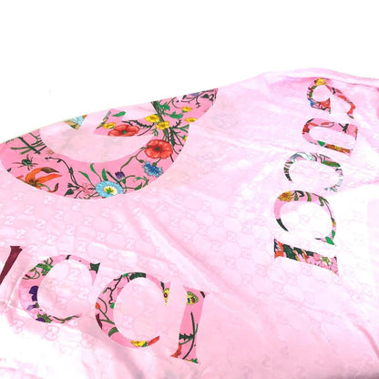 GUCCI – Shawl – Model No. 663676 – GG Logo Flora – Silk & Rayon – Alessandro Michele – 2022 – 100% Authentic Pre - Owned - LLUXE.CA