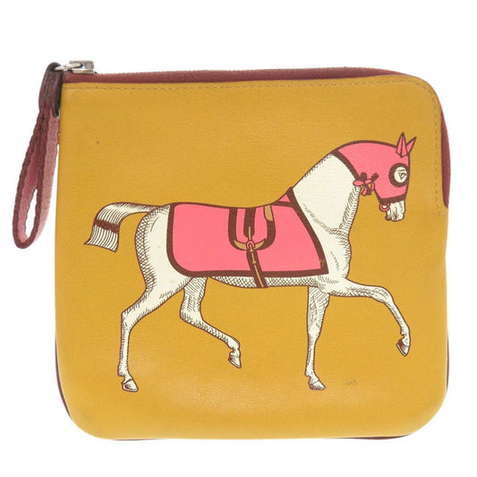 Hermès 7G0508ZA5m32 Carré Pocket Pouch in Equestrian Motif – Pre - Owned, 100% Authentic (Genuine) - LLUXE.CA
