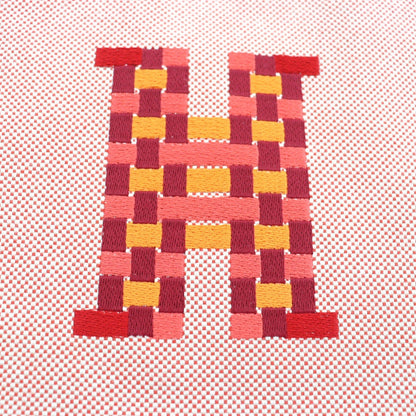 HERMÈS Pouch H Tissage H103608M in Cognac Cotton by Fanette Mellier (Circa 2023) – Pre - Owned, 100% Authentic - LLUXE.CA
