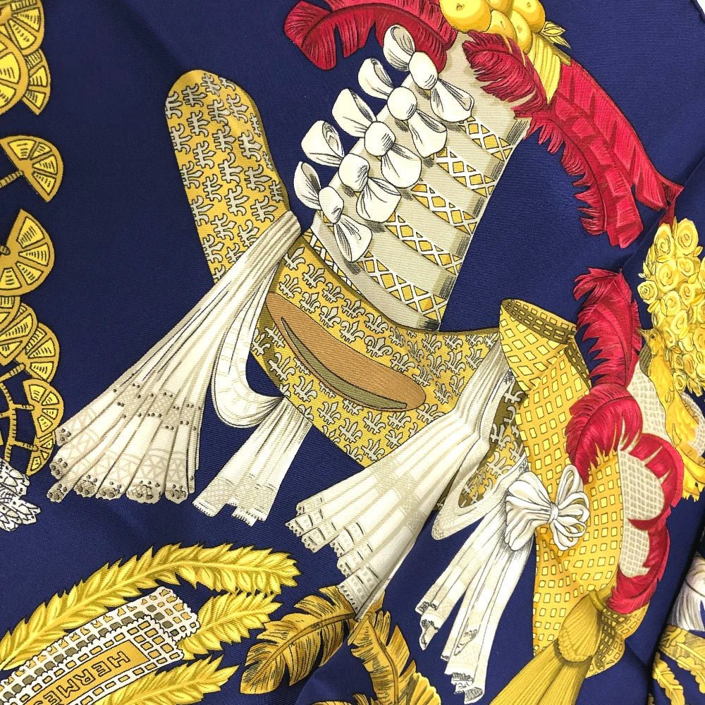 HERMÈS – Silk Scarf “Chapeau!” – Annie Faivre – 2007 – Made in France – 100% Authentic Pre - Owned mom - LLUXE.CA
