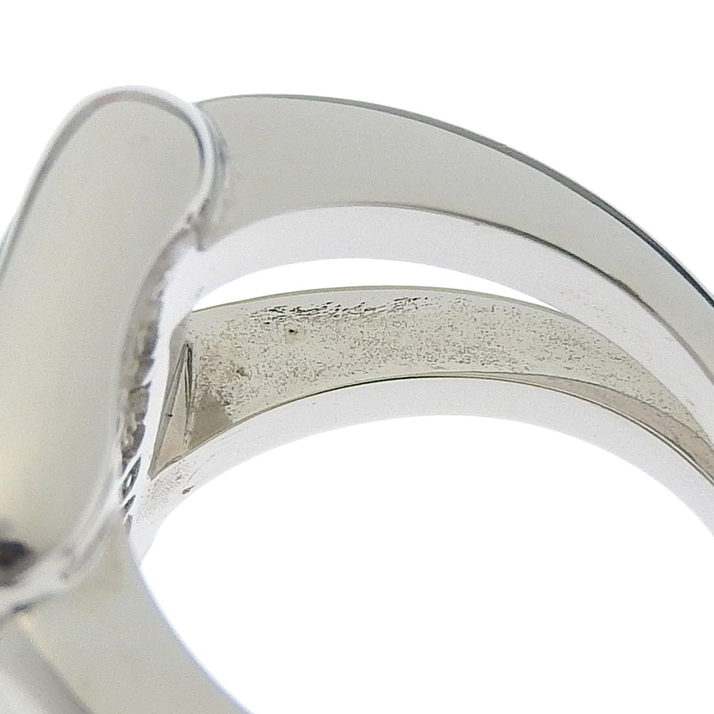 HERMÈS Corozo Ring in Metallic Silver – Size US 6 – 100% Authentic ✨Very Good Pre-Owned