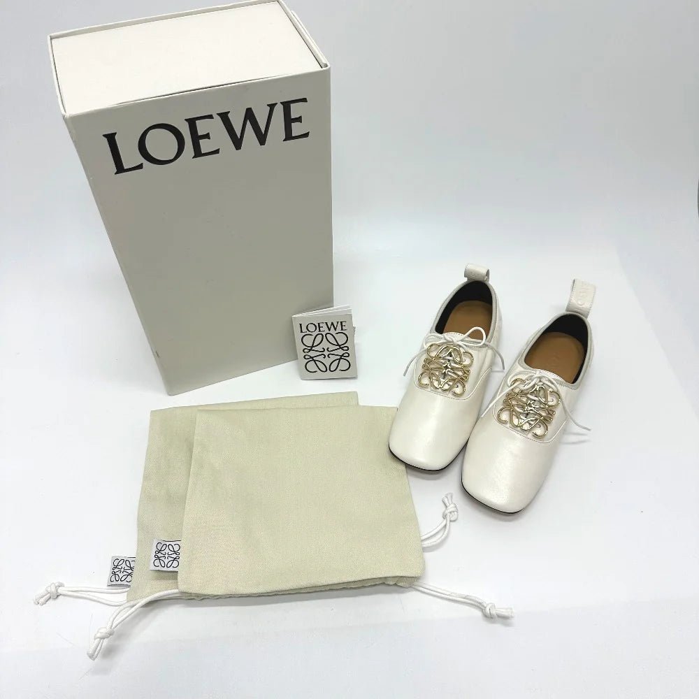 LOEWE – Leather Shoes – Model No. L814S02X10 / Anagram Soft Derby – Jonathan Anderson – 2022 – 100%Authentic Pre - Owned - LLUXE.CA
