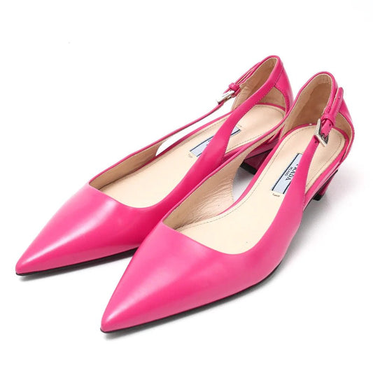 PRADA – Pumps – Pink Leather – Miuccia Prada – Circa 2015 – 100% Authentic Pre - Owned - LLUXE.CA