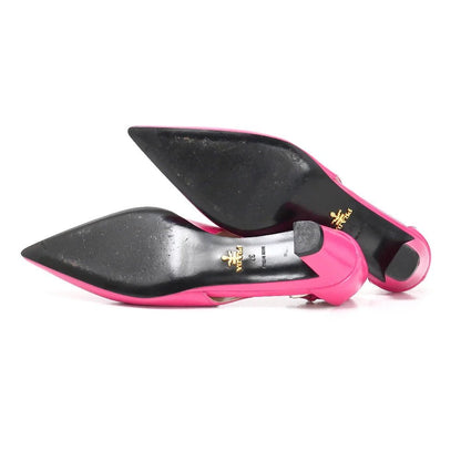 PRADA – Pumps – Pink Leather – Miuccia Prada – Circa 2015 – 100% Authentic Pre - Owned - LLUXE.CA