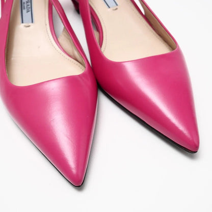 PRADA – Pumps – Pink Leather – Miuccia Prada – Circa 2015 – 100% Authentic Pre - Owned - LLUXE.CA