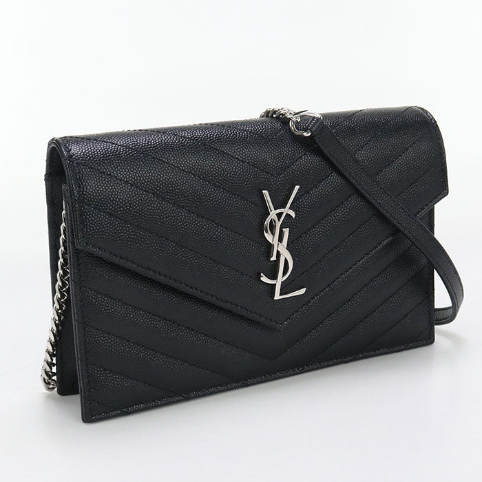 SAINT LAURENT – Envelope Cassandra Chain Wallet – Model No. 742920 – Anthony Vaccarello – 2023 – 100% Authentic Pre - Owned Item No.: usdsl95273011 - LLUXE.CA