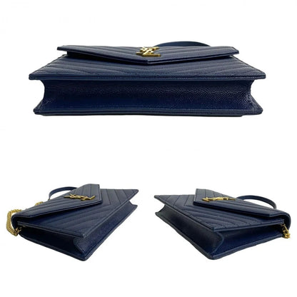 SAINT LAURENT – Envelope Wallet Bag – YSL Logo Metal – Designed by Anthony Vaccarello – 2019 – 100% Authentic Pre - Owned Item No.: 250116pgh89 - 7 - LLUXE.CA