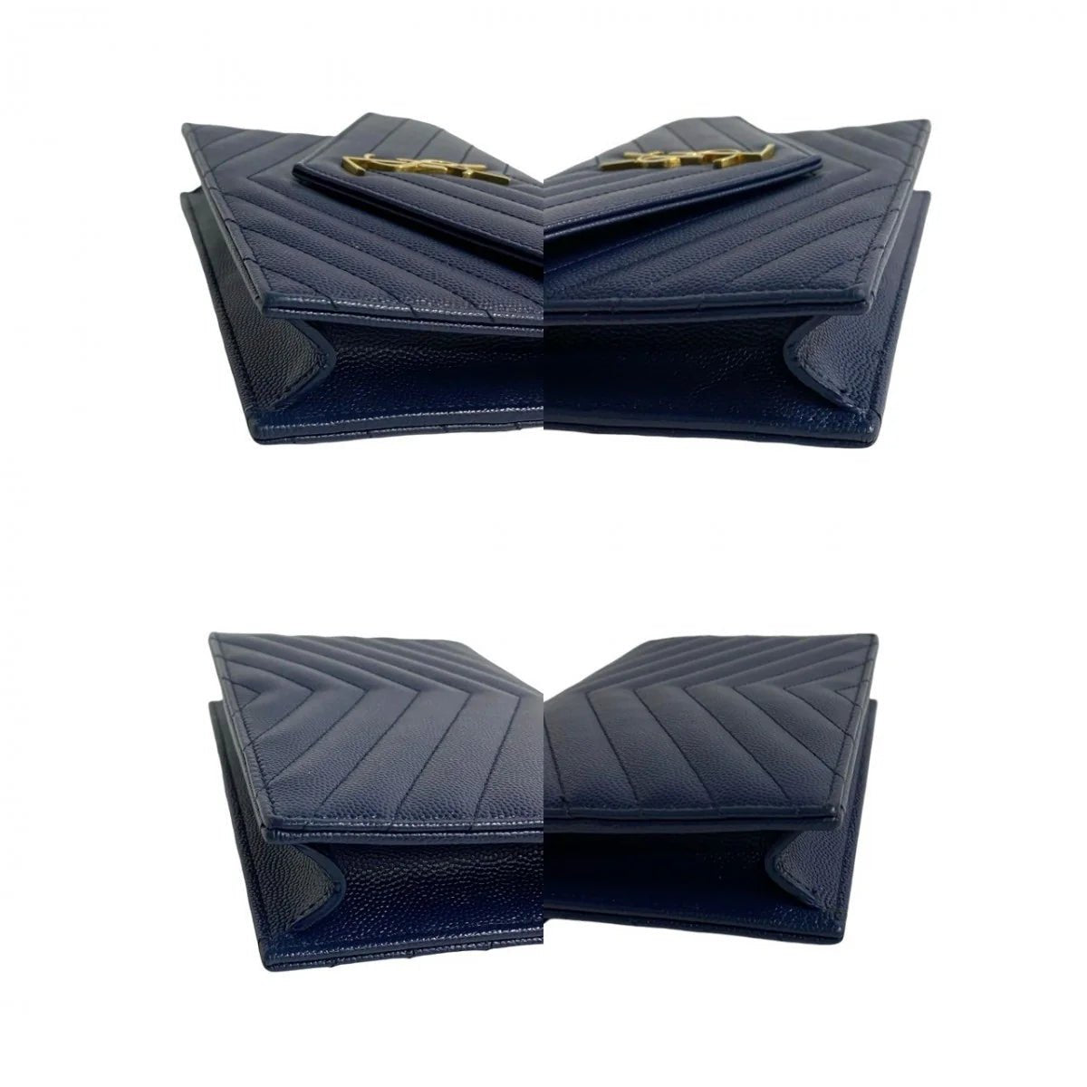 SAINT LAURENT – Envelope Wallet Bag – YSL Logo Metal – Designed by Anthony Vaccarello – 2019 – 100% Authentic Pre - Owned Item No.: 250116pgh89 - 7 - LLUXE.CA