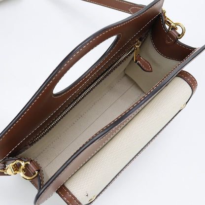 Burberry – Mini Pocket Bag / 2-Way – Canvas & Leather –by Riccardo Tisci – 2020 – 100% Authentic Pre-Owned