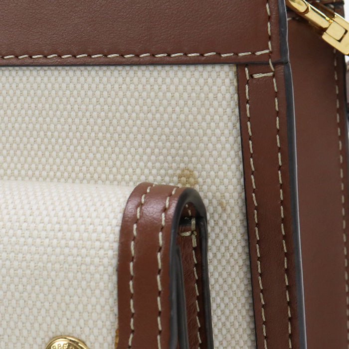 Burberry – Mini Pocket Bag / 2-Way – Canvas & Leather –by Riccardo Tisci – 2020 – 100% Authentic Pre-Owned