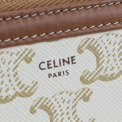 CELINE Triomphe Clutch with chain Pre owned Authentic