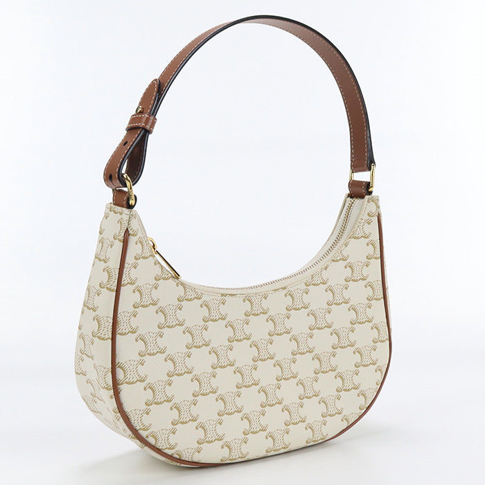 CELINE – Shoulder Bag – AVA Triomphe Canvas – Model No. 19395 2BZJ 01BC – Hedi Slimane – 2020s – 100% Authentic Pre-Owned